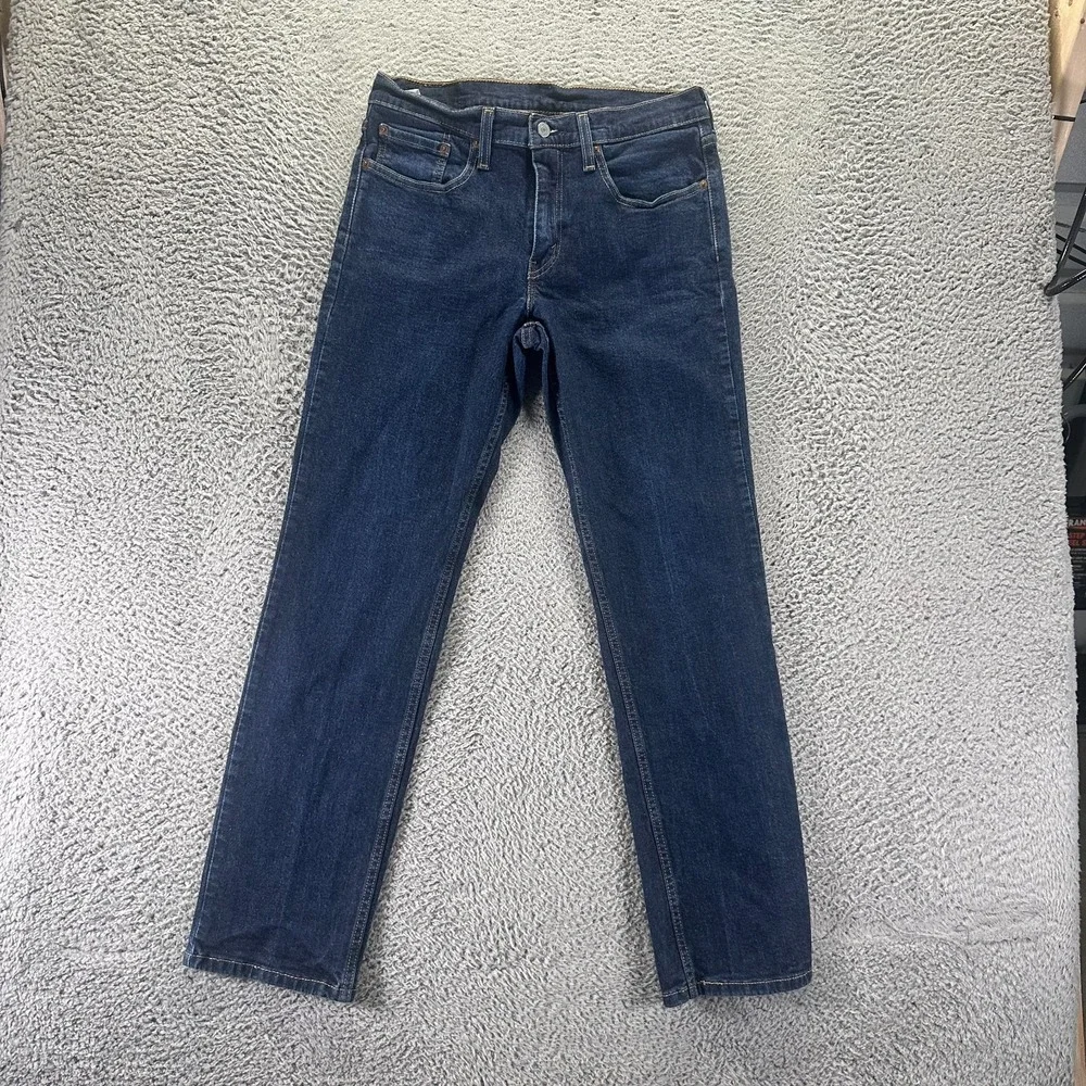 Levi's 514 Jean Men 32x32 Blue Cotton Denim Straight Streetwear Workwear Stretch